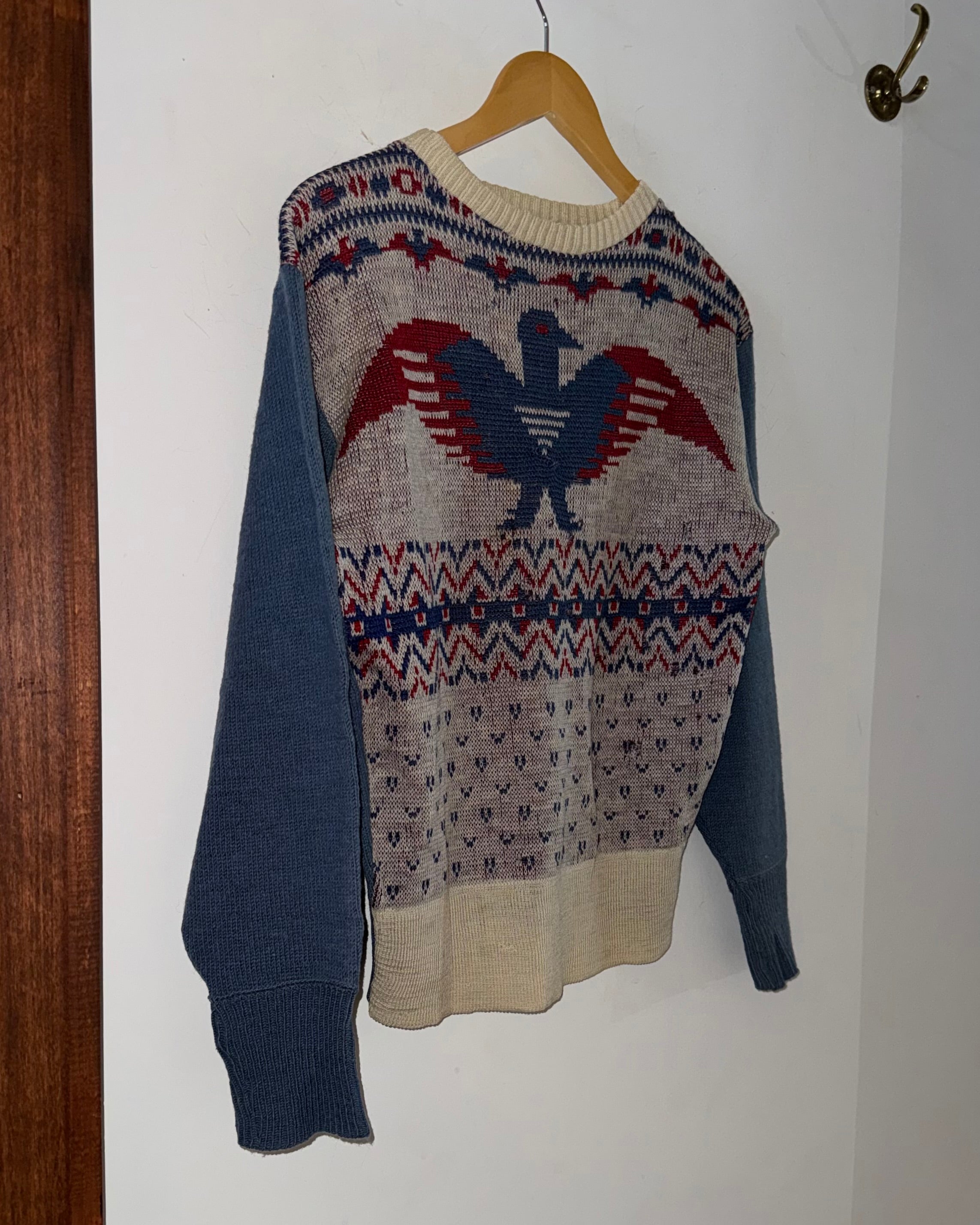 Wool Thunderbird Jacquard Sweater